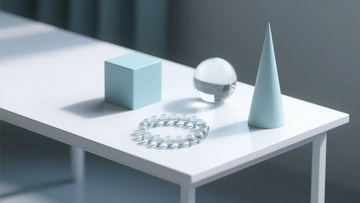 桌面上的几何体静物01