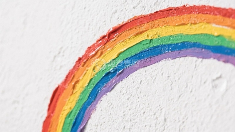 高清大图下载【趣麦麦图】墙面上的彩色涂鸦01