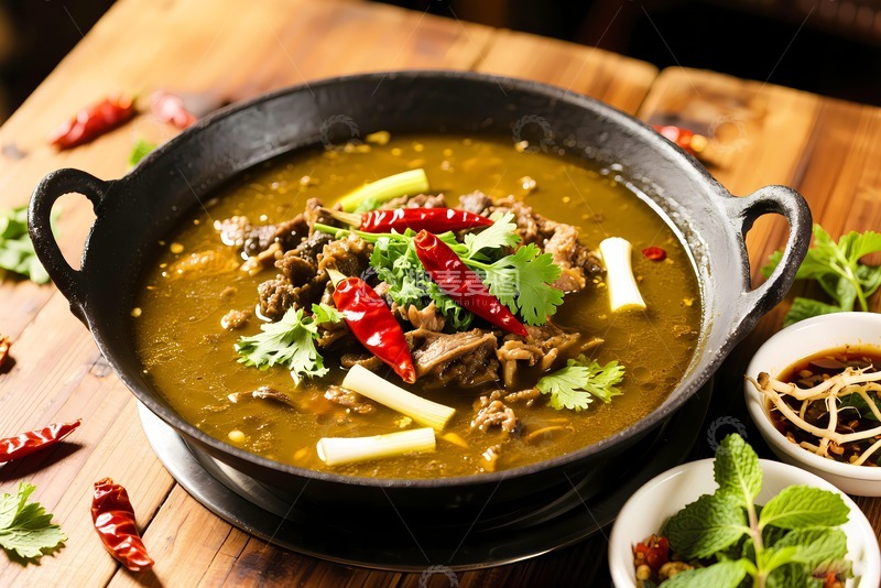 高清大图下载【趣麦麦图】贵州牛瘪火锅