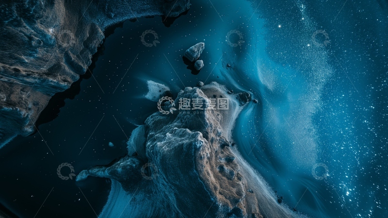 高清大图下载【趣麦麦图】航拍岩水星夜景观