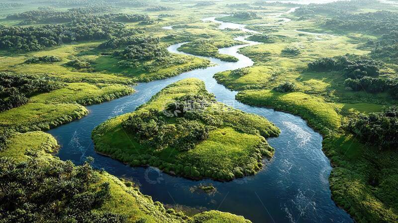 高清大图下载【趣麦麦图】河流  深邃  绵延 