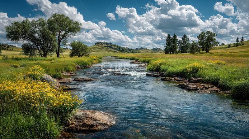 高清大图下载【趣麦麦图】河流  不息  绵延