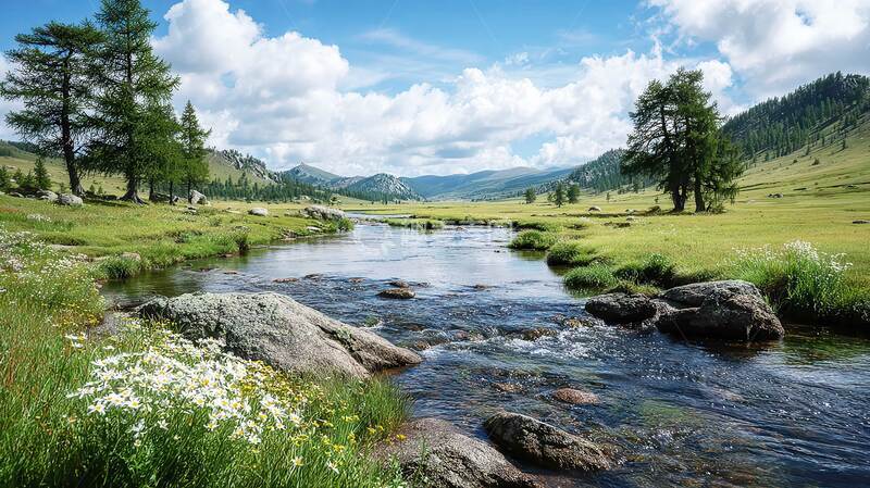 高清大图下载【趣麦麦图】河流  幽深  朦胧