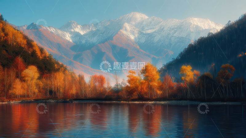 高清大图下载【趣麦麦图】湖泊  浅淡  清旷