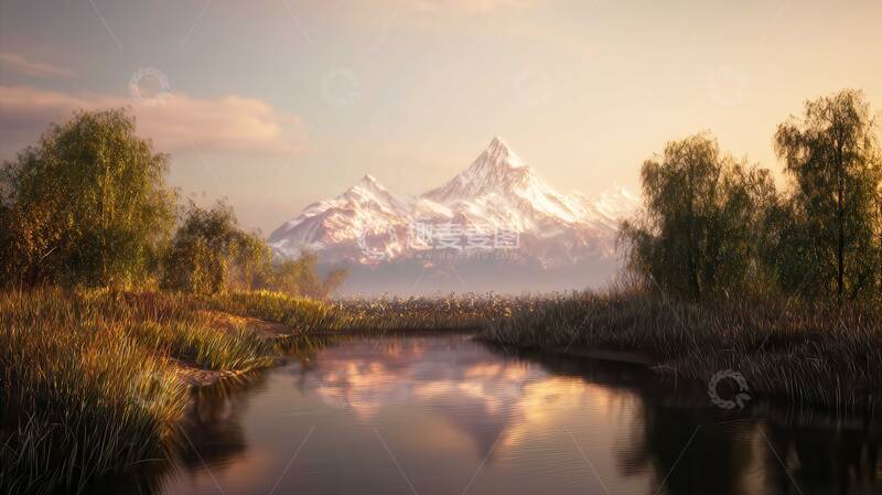 高清大图下载【趣麦麦图】湖泊  澄澈  沉静