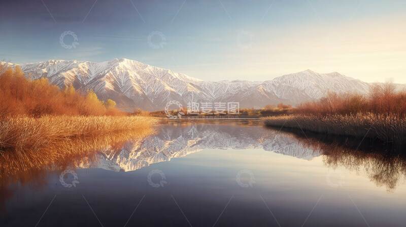 高清大图下载【趣麦麦图】湖泊  澄澈  寒碧
