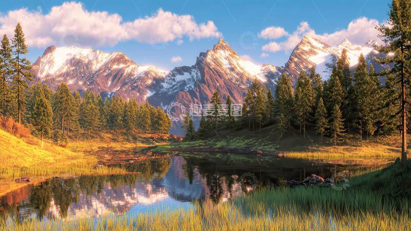 高清大图下载【趣麦麦图】湖泊  凄清  清瘦