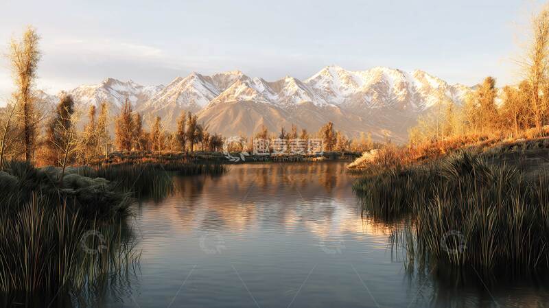 高清大图下载【趣麦麦图】湖泊  凄清  寒碧