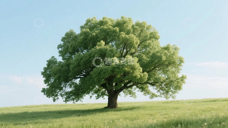 高清大图下载【趣麦麦图】绿意盎然的树05
