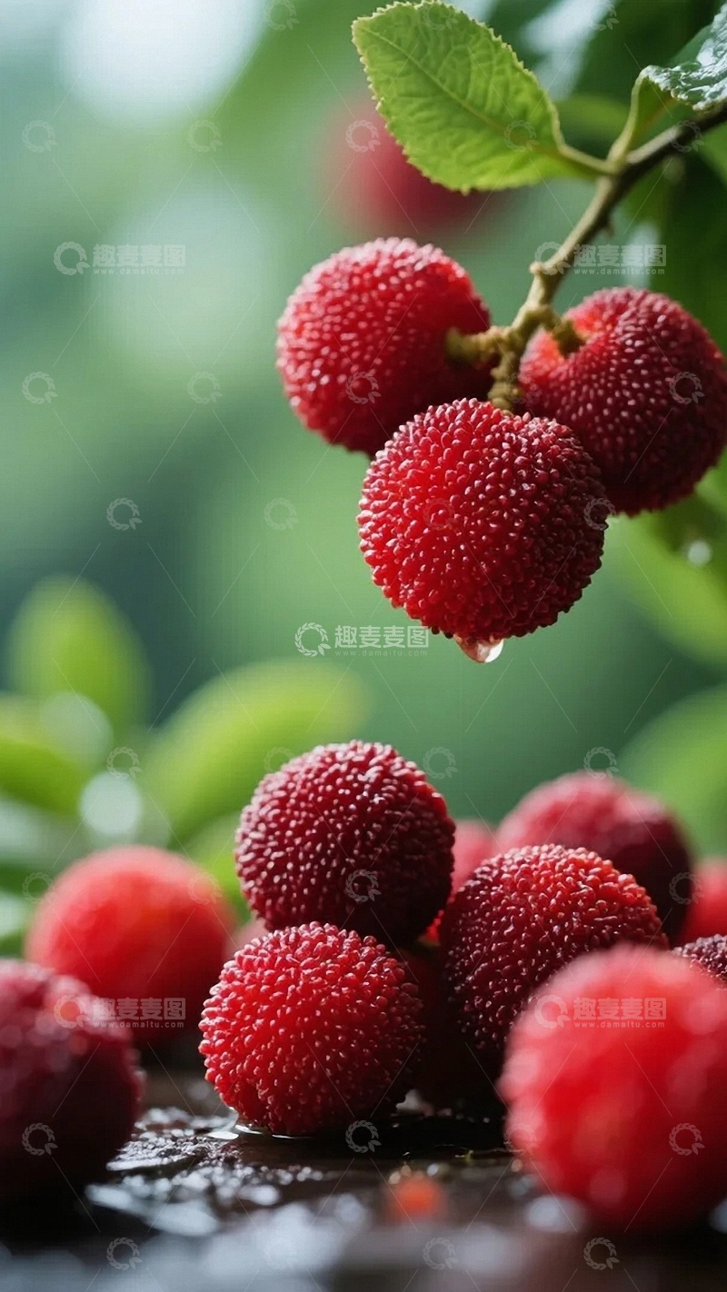 高清大图下载【趣麦麦图】熟透了的杨梅02