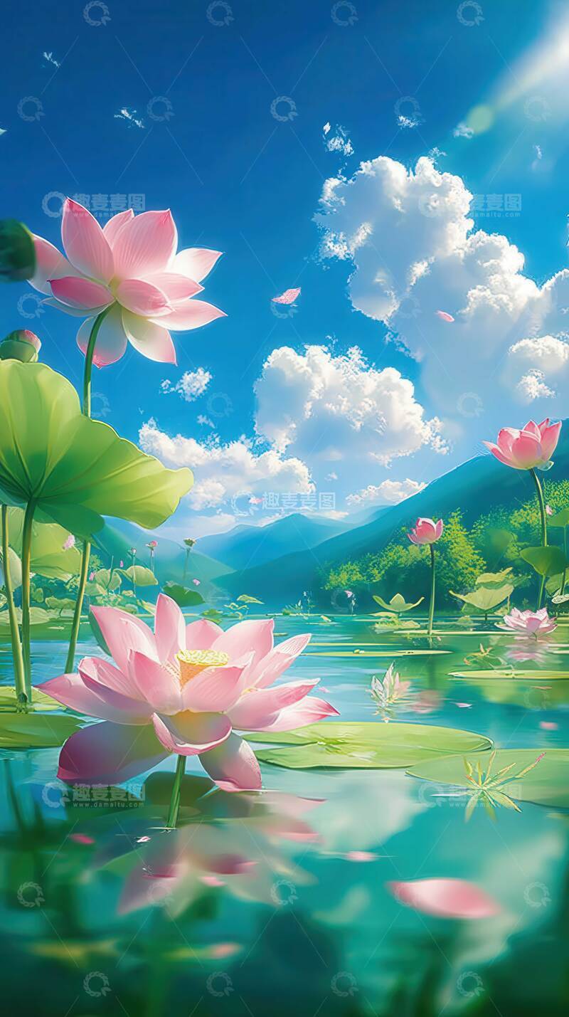 荷花  仙姿  恬淡 