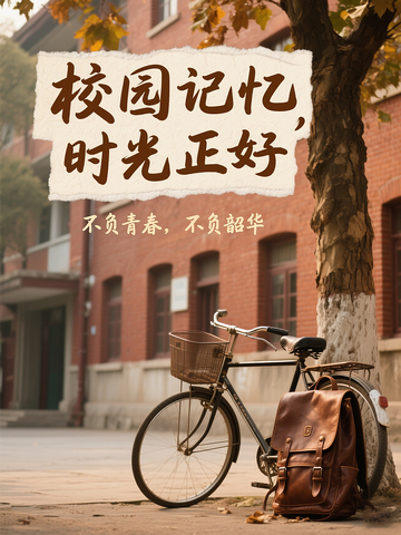 校园记忆时光正好青春复古海报背景