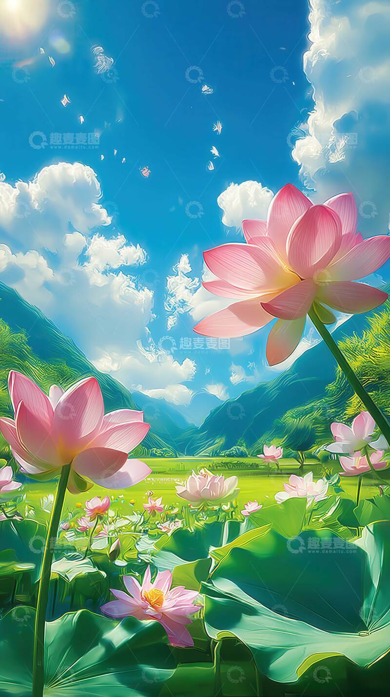 高清大图下载【趣麦麦图】荷花  清雅  素净 