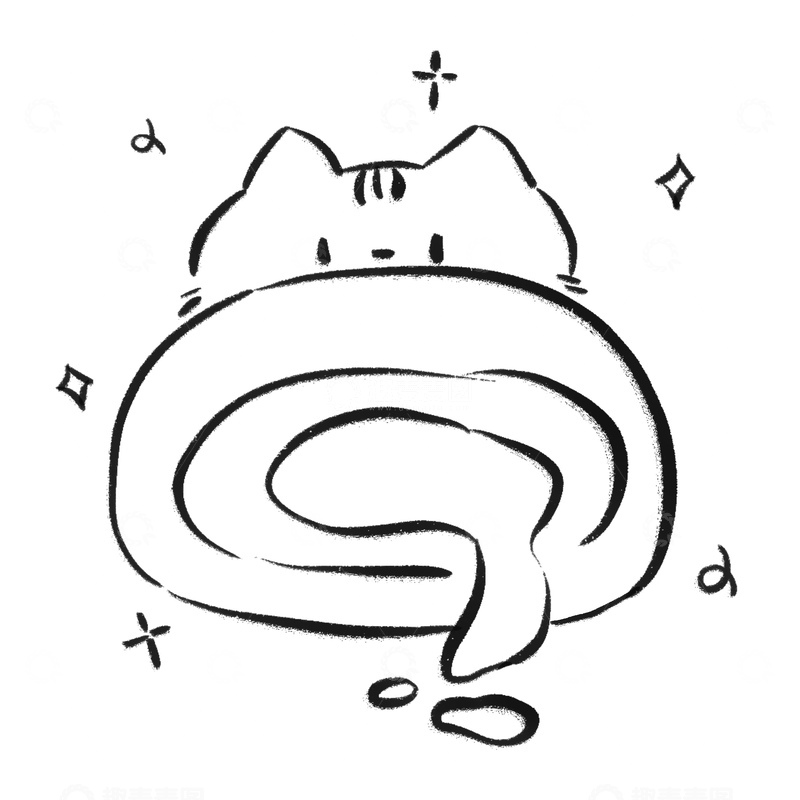 源文件下载【趣麦麦图】可爱线条兔子图片