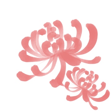 水彩风格植物菊花免抠元素