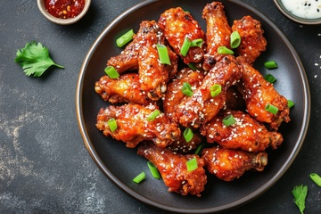 一盘子麻辣酱烧鸡腿肉