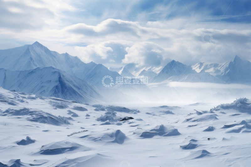 高清大图下载【趣麦麦图】高山雪山自然风景