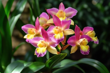 盛开的鲜艳花朵