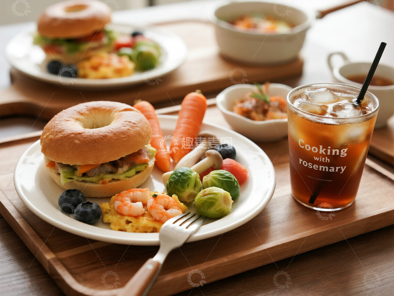 高清大图下载【趣麦麦图】西餐汉堡美食