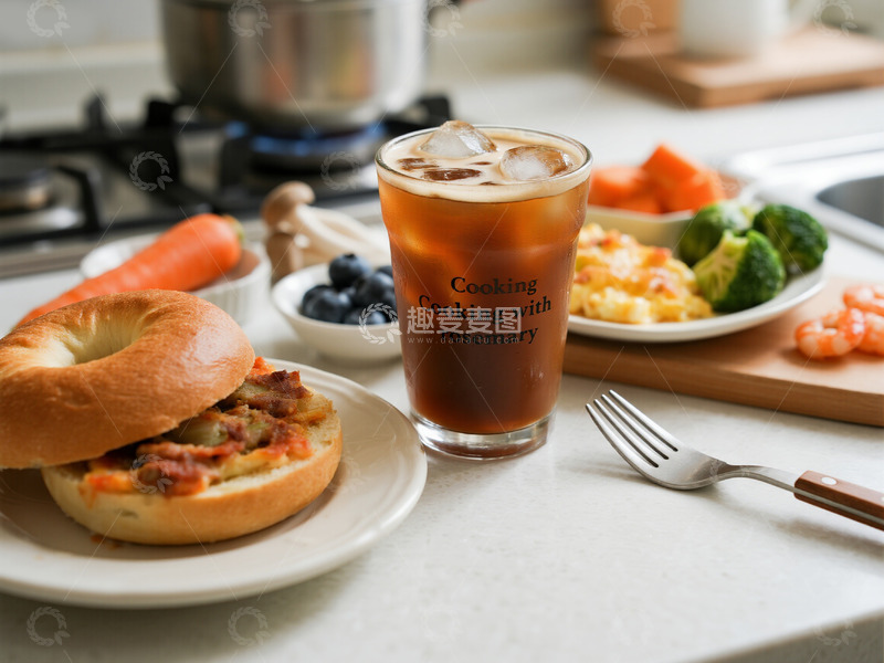 高清大图下载【趣麦麦图】西餐汉堡美食