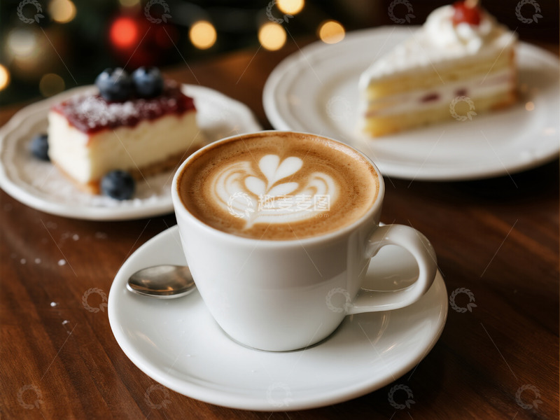 高清大图下载【趣麦麦图】咖啡蛋糕摄影