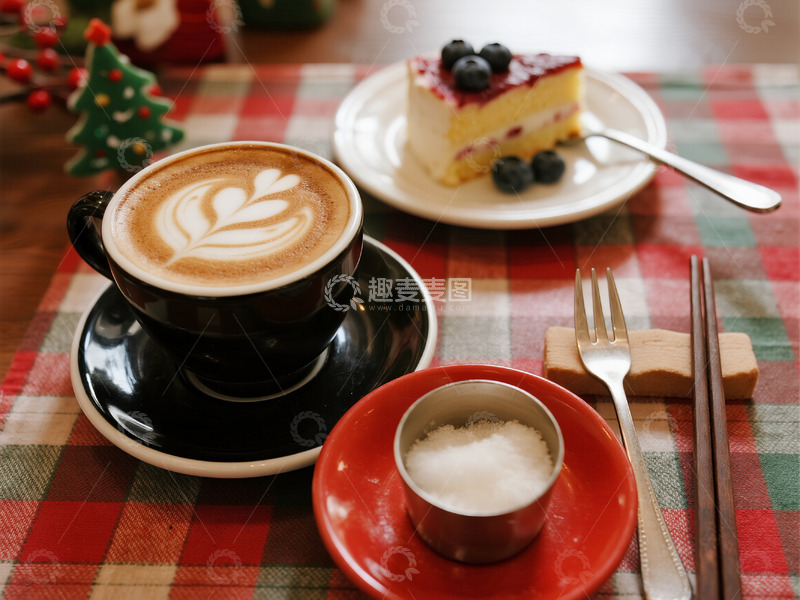 高清大图下载【趣麦麦图】咖啡蛋糕摄影