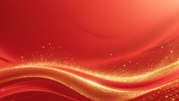 红色金色线条渐变国潮党政背景素材