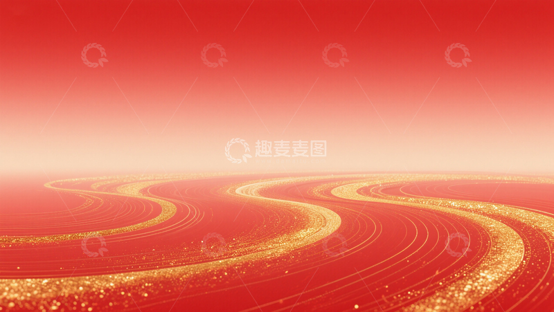 红色金色线条渐变国潮党政党建背景
