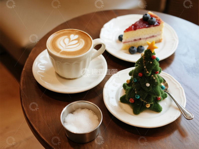 高清大图下载【趣麦麦图】咖啡蛋糕摄影