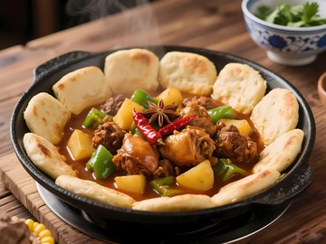 农家美味地锅鸡