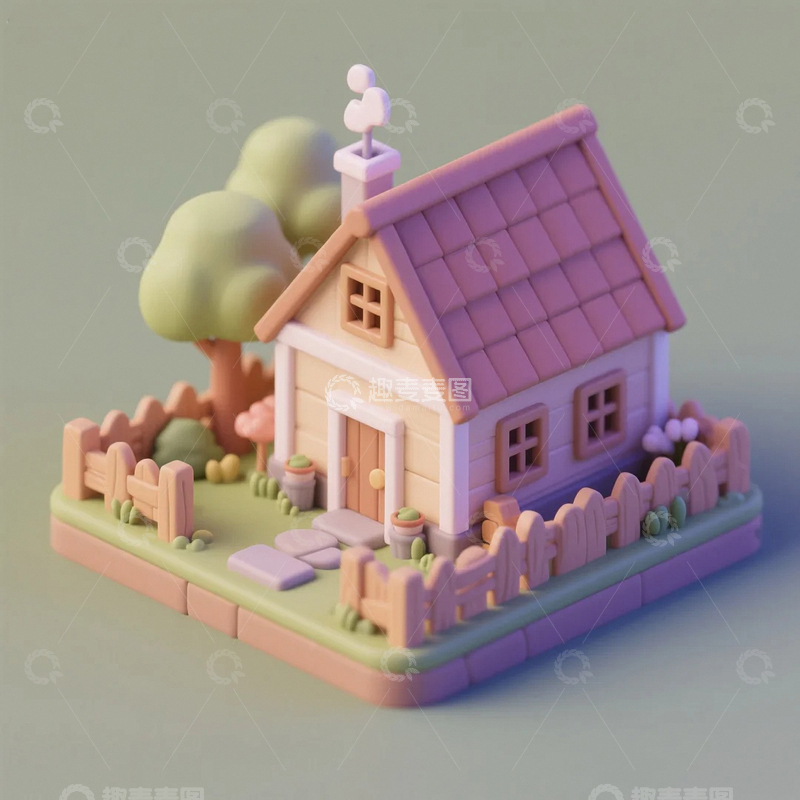 高清大图下载【趣麦麦图】黏土世界的家园04