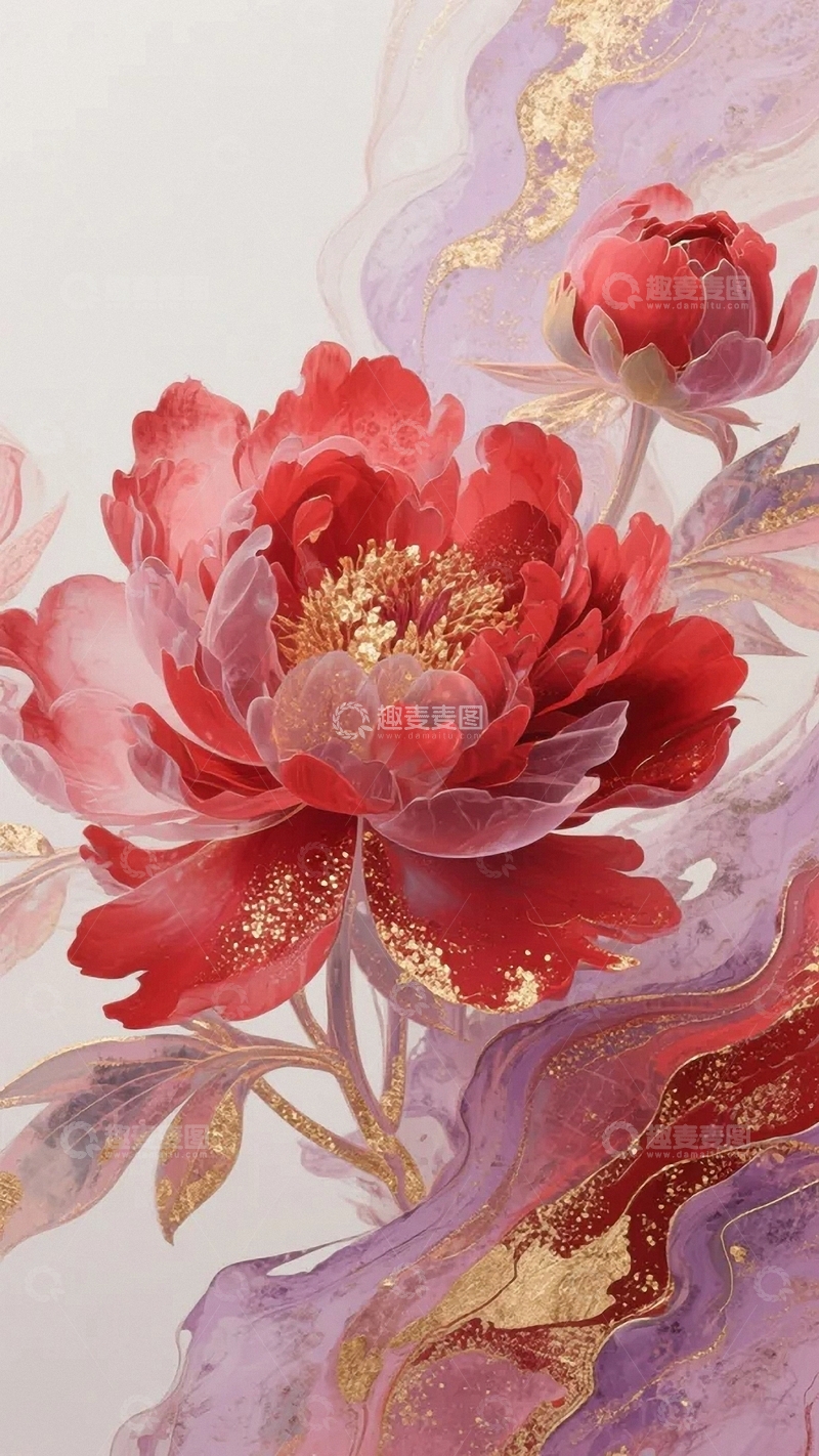 高清大图下载【趣麦麦图】国色天香的牡丹花08