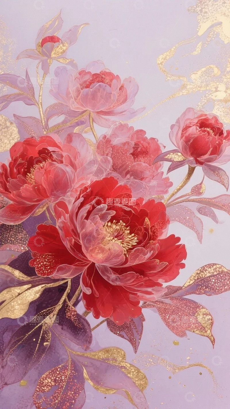高清大图下载【趣麦麦图】国色天香的牡丹花01
