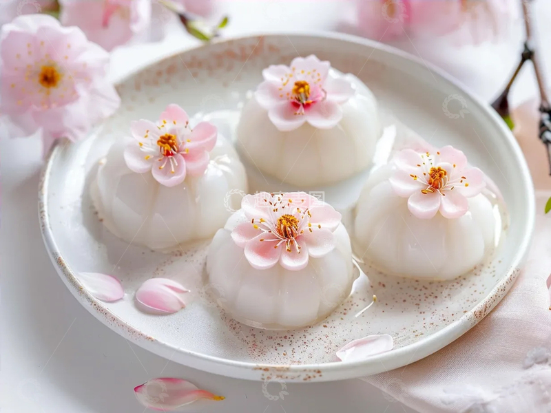 高清大图下载【趣麦麦图】樱花小甜点美食