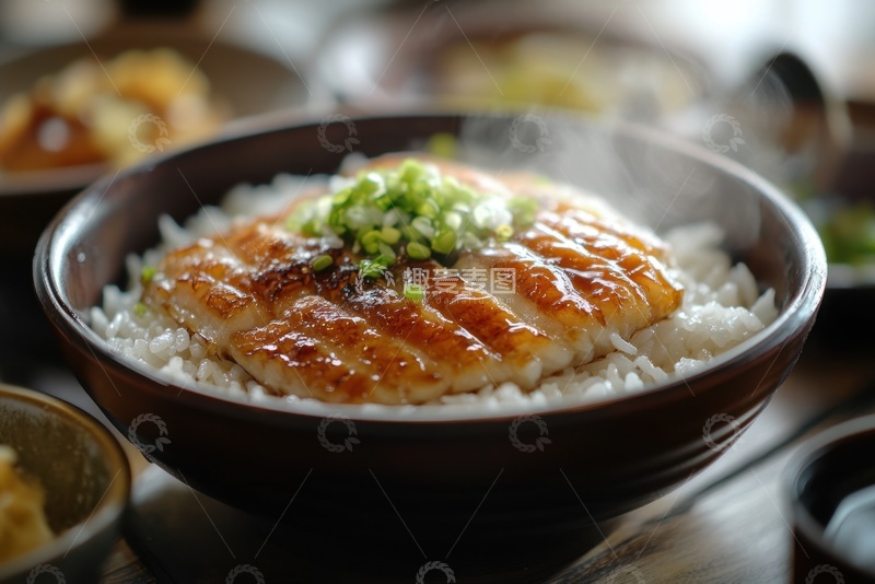 高清大图下载【趣麦麦图】一碗美味的红烧鳗鱼饭
