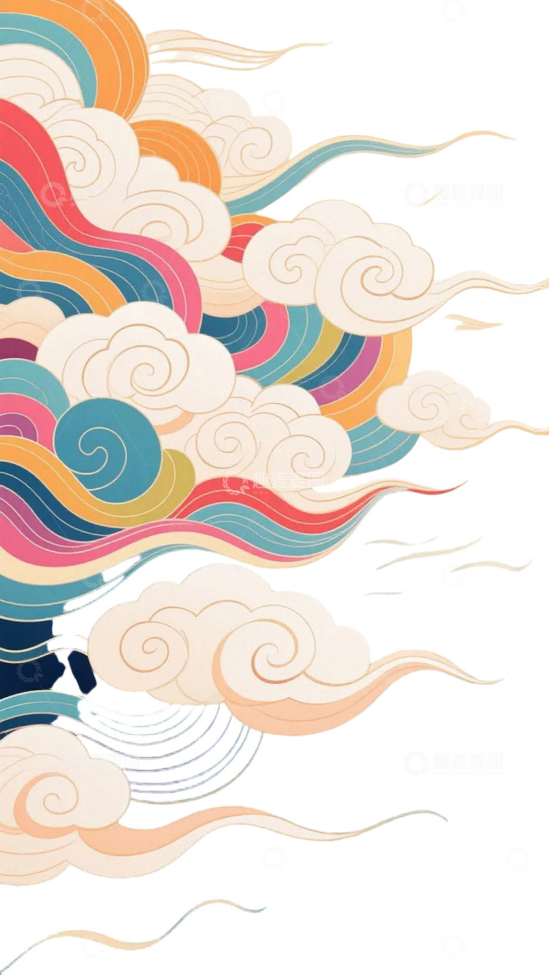 高清大图下载【趣麦麦图】传统吉祥纹理免扣素材01