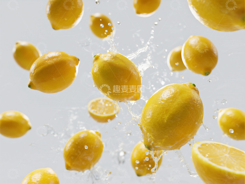 高清大图下载【趣麦麦图】黄色柠檬摄影图