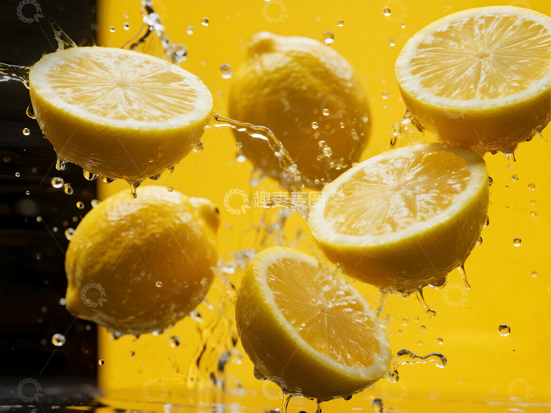 高清大图下载【趣麦麦图】黄色柠檬摄影图