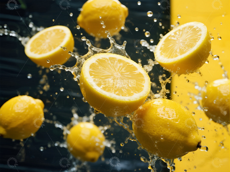 高清大图下载【趣麦麦图】黄色柠檬摄影图