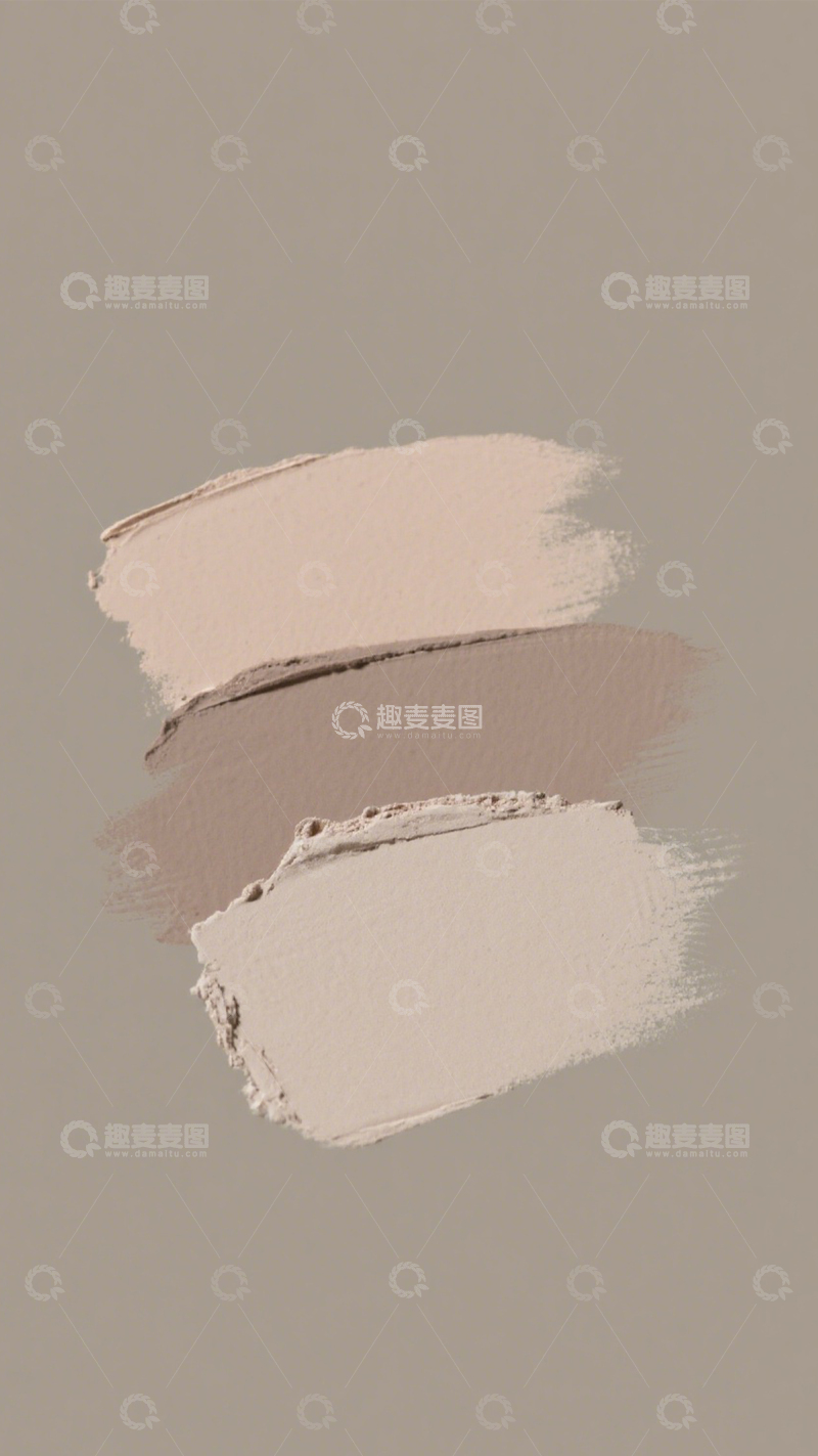高清大图下载【趣麦麦图】粉棕彩妆试色美妆质感1