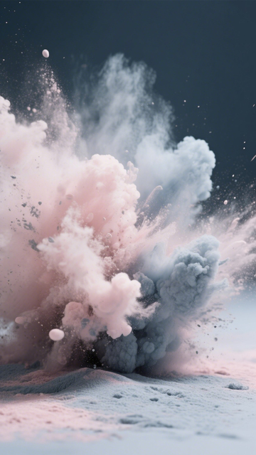 粉蓝烟雾艺术视觉冲击2