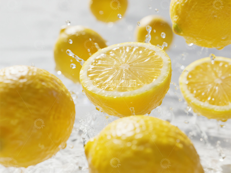高清大图下载【趣麦麦图】黄色柠檬摄影图