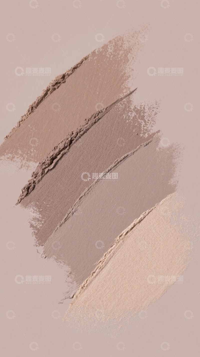 高清大图下载【趣麦麦图】粉棕彩妆试色美妆质感3