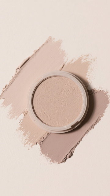 粉棕彩妆试色美妆质感