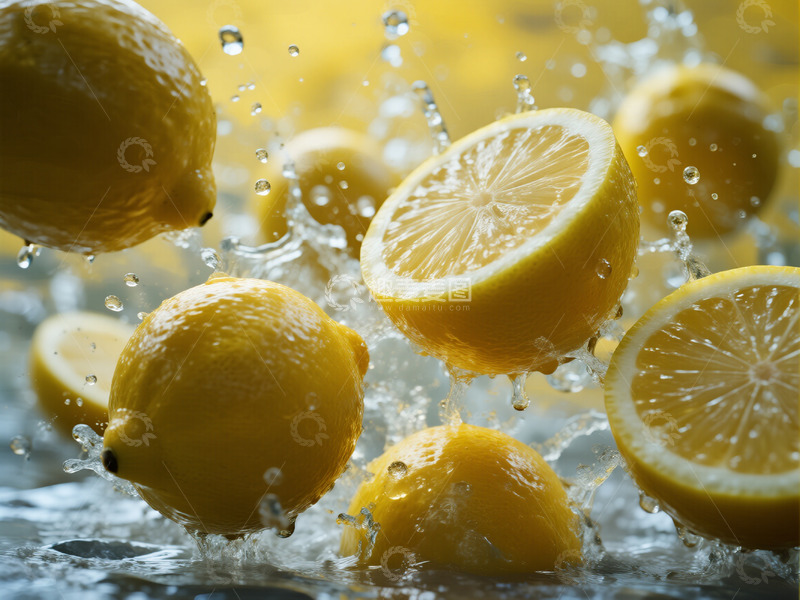 高清大图下载【趣麦麦图】黄色柠檬摄影图