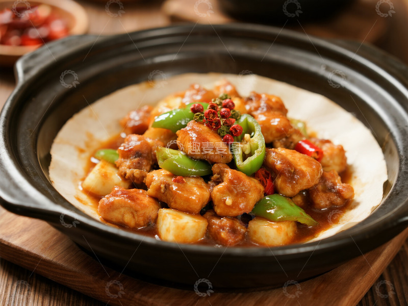 高清大图下载【趣麦麦图】宫保鸡丁摄影图7