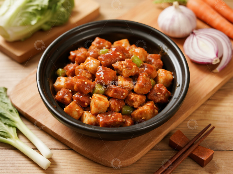 高清大图下载【趣麦麦图】宫保鸡丁摄影图8