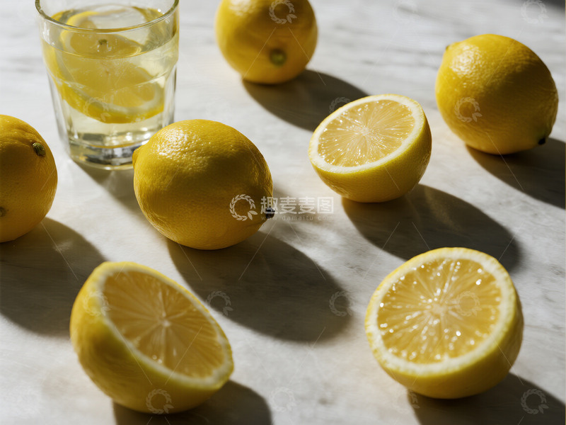 高清大图下载【趣麦麦图】黄色柠檬摄影图