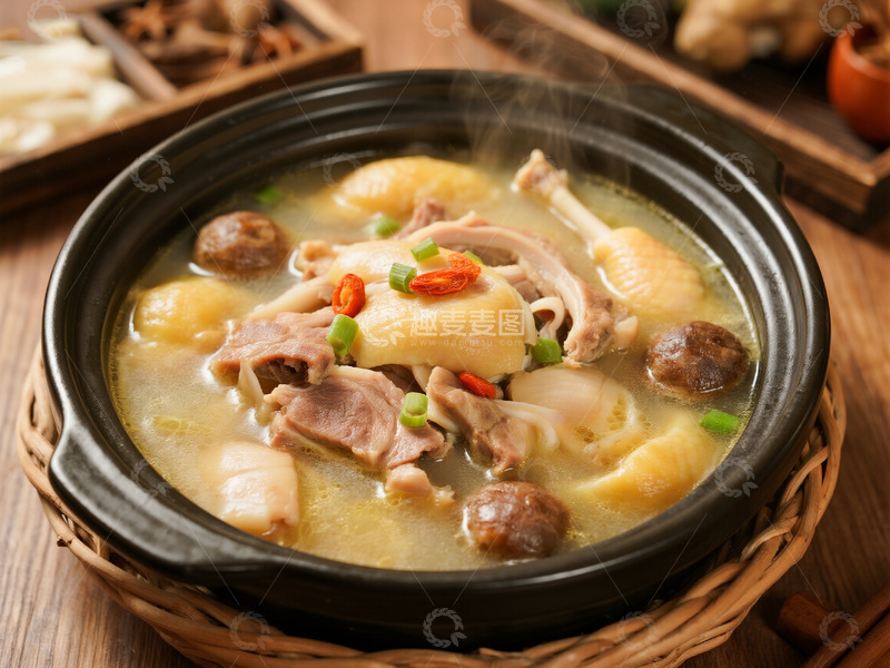 高清大图下载【趣麦麦图】猪肚鸡摄影图7