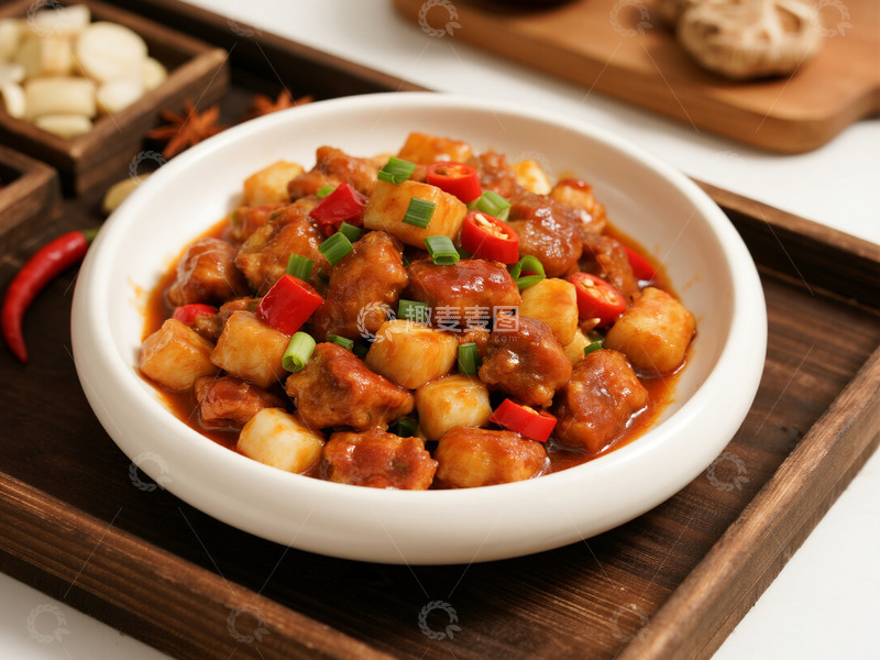 高清大图下载【趣麦麦图】宫保鸡丁摄影图1